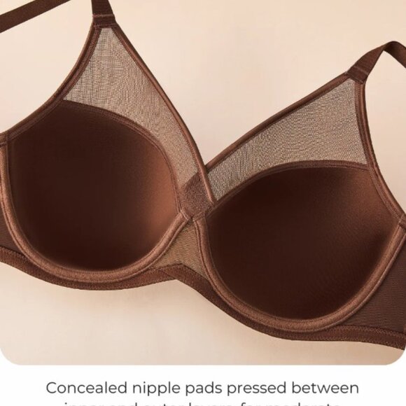 BNWT Peek-Proof T-Shirt FlexWire Contour Plunge Bra 36 DD - Picture 8 of 12